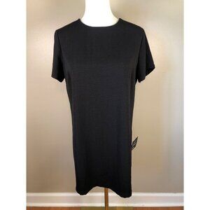 NWT Lulus Shift & Shout Black Short Sleeve Shift Dress Size S